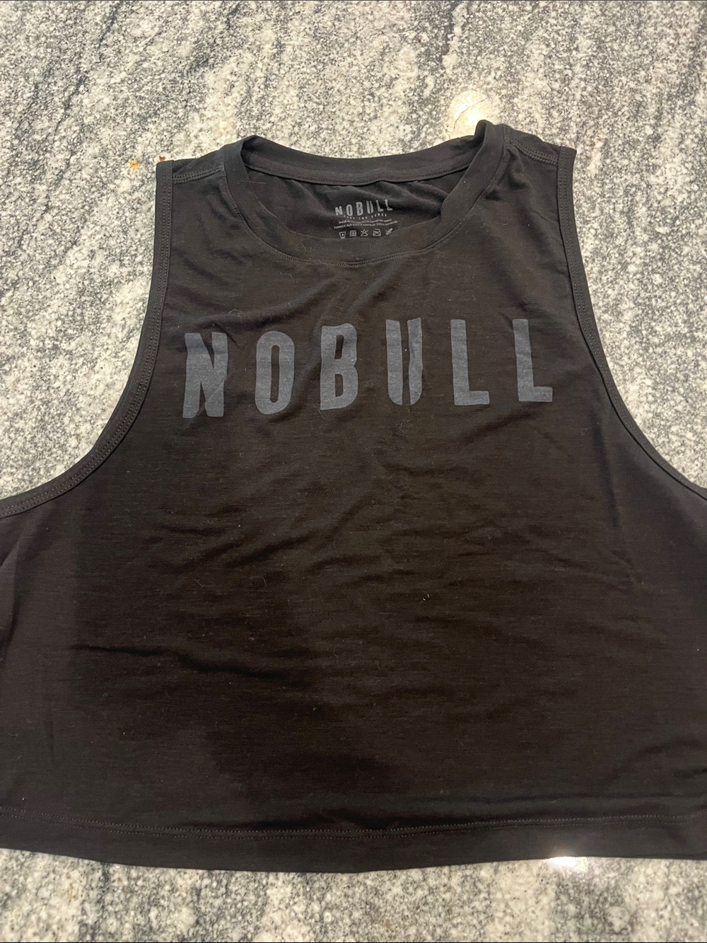 NOBULL Black Men's Athletic Tank with Logo